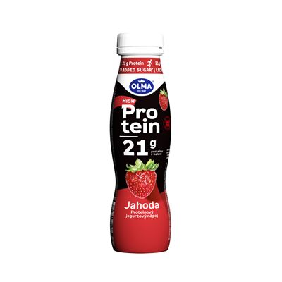 OLMA Protein Jogurtový nápoj jahoda chlaz. 320 g
