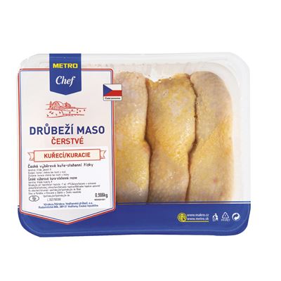 METRO Chef České výběrové kuřecí stehenní řízky s kůží ochranná atmos. chlaz. 1 kg