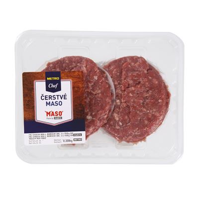 METRO Chef Chuckroll Burger IRL ochranná atmos. chlaz. 2 x 150 g