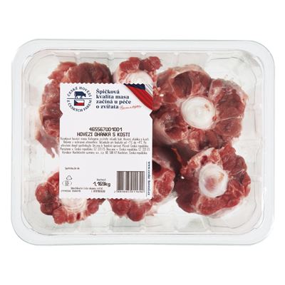 Hovězí oháňka s kostí ochranná atmos. chlaz. váž. cca 900 g