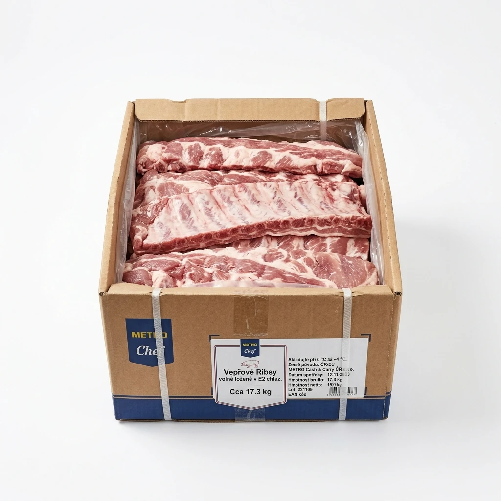 METRO Chef Vepřové Ribsy volně ložené v E2 chlaz. cca 17,3 kg