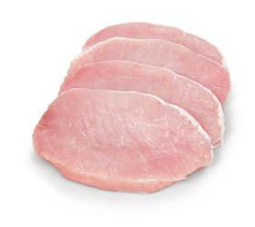 Vepřová pečeně bez kosti bez řetízku plátky chlaz. váž. 50 x 250 g vlastní výroba