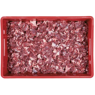 Hovězí kostky z kližky 2 x 2 cm volně ložené chlaz. váž. cca 8 kg vlastní výroba