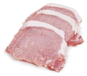 Vepřová pečeně bez kosti kuch. úprava plátky naklepané chlaz. 50 x 120 g vlastní výroba