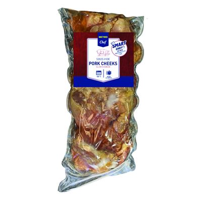 METRO Chef Vepřová líčka Sous-vide chlaz. cca 4 x 200 g