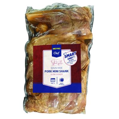 METRO Chef Vepřové koleno Mini Sous-vide chlaz. cca 4 x 200 g