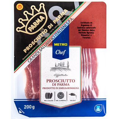 METRO Chef Parmská šunka plátky chlaz. 200 g