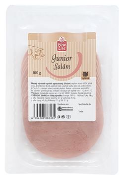 Fine Life Salám junior krájený chlaz. 100 g