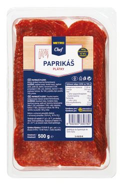 METRO Chef Paprikáš plátky ochranná atmos. chlaz. 500 g