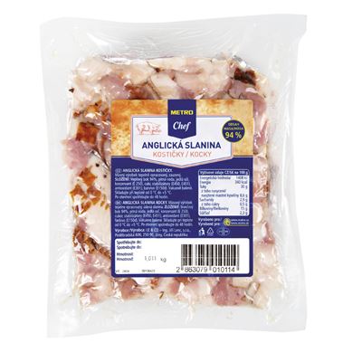 METRO Chef Anglická slanina kostičky chlaz. cca 1 kg
