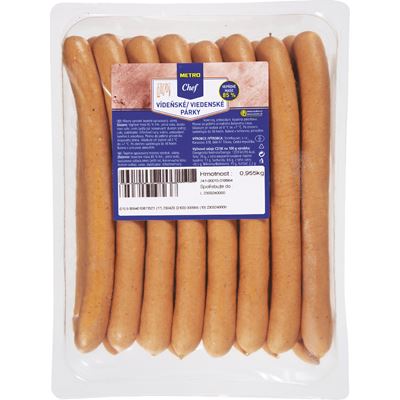 METRO Chef Vídeňské párky chlaz. cca 1 kg