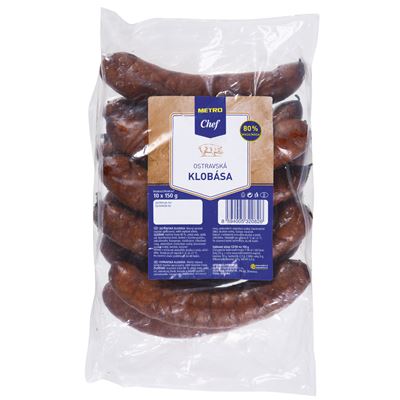 METRO Chef Klobása ostravská chlaz. 10 x 150 g