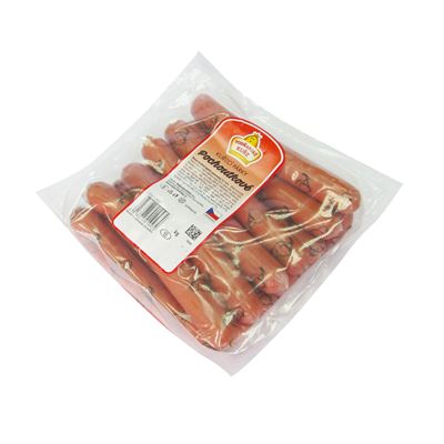 VODŇANSKÉ KUŘE Párky kuřecí pochoutkové chlaz. váž. cca 1,2 kg