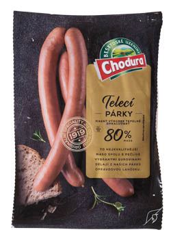 CHODURA Párky telecí v přírodním střívku chlaz. 460 g