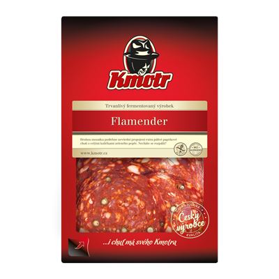Kmotr Salám Flamender plátky chlaz. 75 g