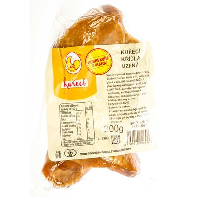 Uzená kuřecí křídla bez letek chlaz. 300 g