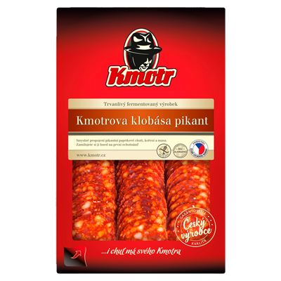Kmotr Kmotrova klobása pikant plátky chlaz. 75 g