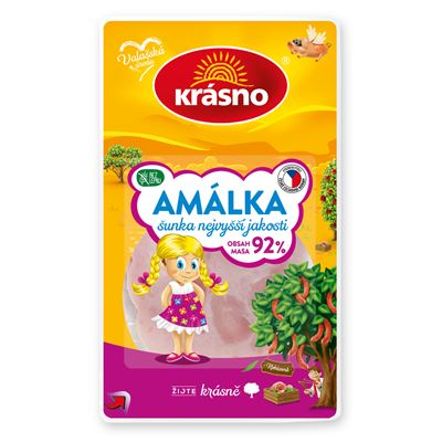 krásno Amálka Šunka nejvyšší jakosti krájená chlaz. 100 g