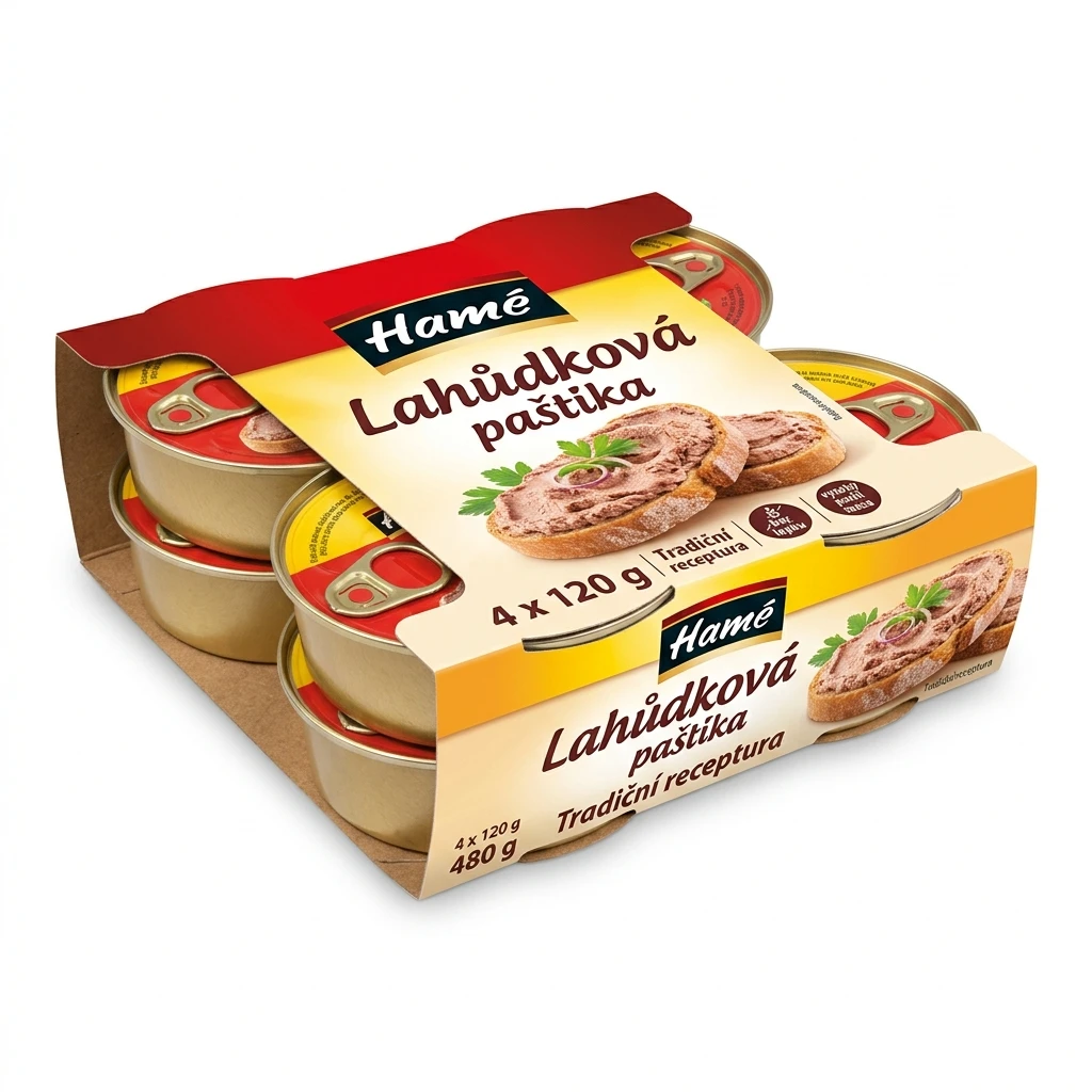 Hamé Lahůdková paštika 4 x 120 g