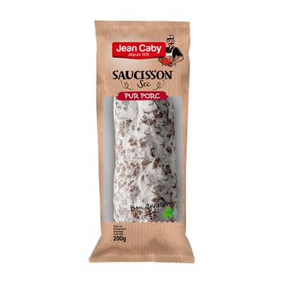 JEAN CABY Le Saucisson Sec Pur Porc chlaz. 200 g