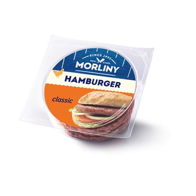 MORLINY Drůbeží hamburger (5 x 50 g) chlaz. 250 g