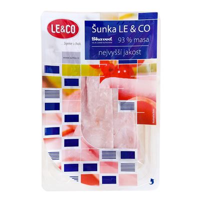 LE & CO Šunka nejvyšší jakosti plátky chlaz. 100 g