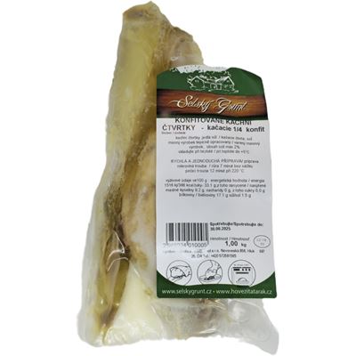 SELSKÝ GRUNT Kachní čtvrtky Sous-vide chlaz. cca 1 kg