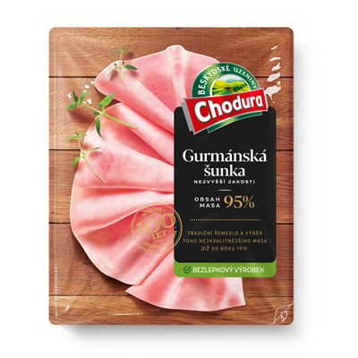 Gurmánská šunka nejvyšší jakosti plátky chlaz. 100 g