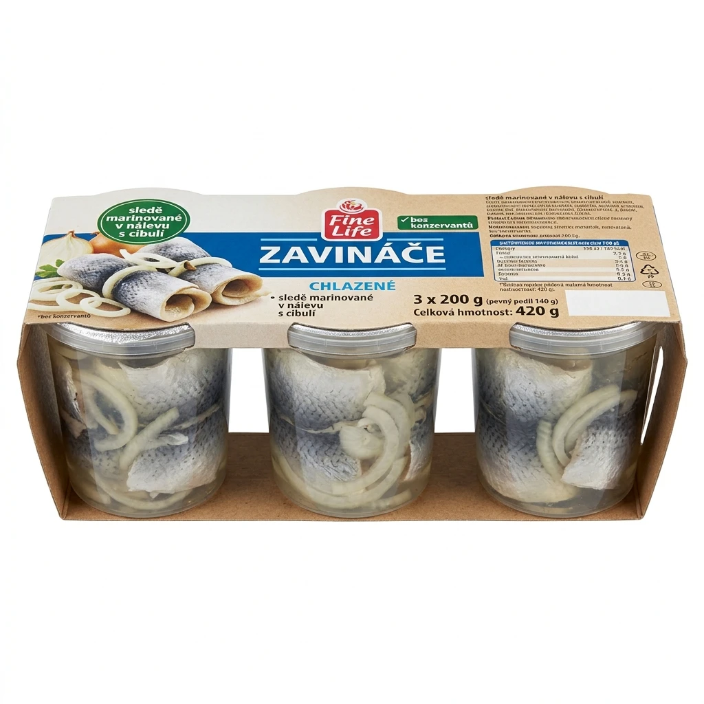 Fine Life Zavináče (pevný podíl 140 g) chlaz. 3 x 200 g