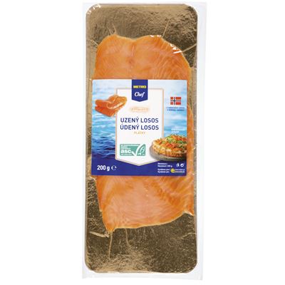 METRO Chef Losos uzený plátky ASC chlaz. 200 g