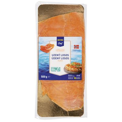 METRO Chef Losos uzený plátky ASC chlaz. 500 g
