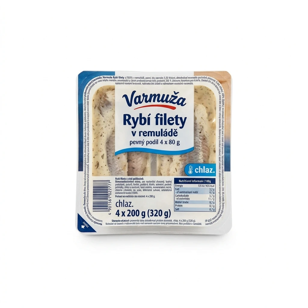 Varmuža Rybí filety v remuládě (pevný podíl 4 x 80 g) chlaz. 4 x 200 g
