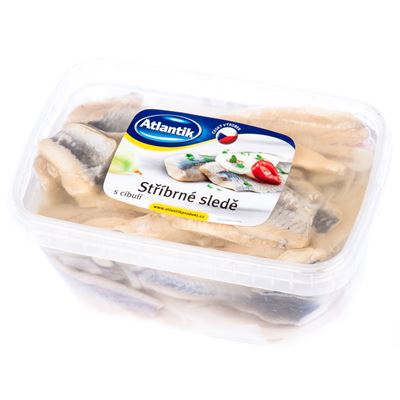 ATLANTIK Stříbrné sledě s cibulí chlaz. 1 kg