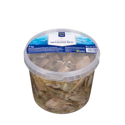 METRO Chef Matjesové řezy s cibulí (pevný podíl 2,4 kg) chlaz. 3 kg