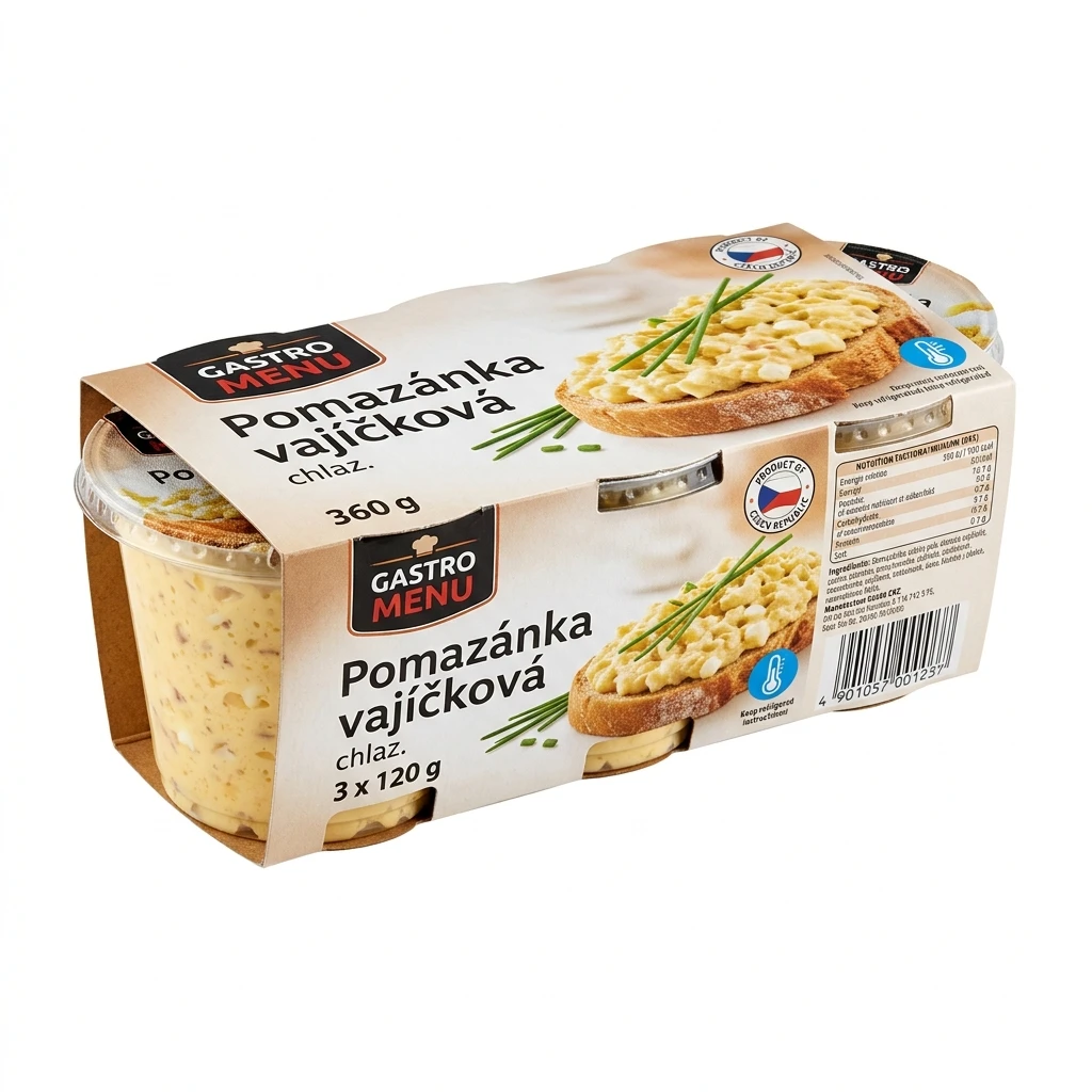 GASTRO MENU Pomazánka vajíčková chlaz. 3 x 120 g