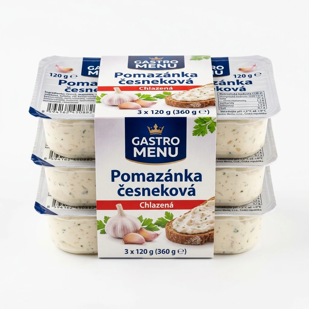 GASTRO MENU Pomazánka česneková chlaz. 3 x 120 g