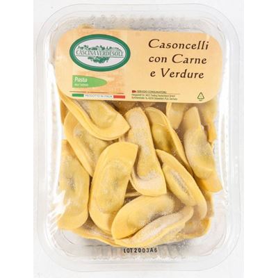 CASCINA VERDESOLE Casoncelli con Carne e Verdure těstoviny plněné chlaz. 250 g