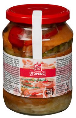 Fine Life Utopenci s okurkou (pevný podíl 500 g) chlaz. 680 g