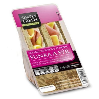 SIMPLY FRESH Sandwich šunka a sýr chlaz. 213 g