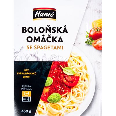 Hamé Špagety s boloňskou omáčkou chlaz. 450 g