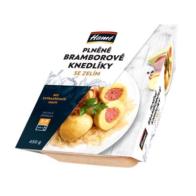 Hamé Knedlík bramborový plněný se zelím chlaz. 450 g