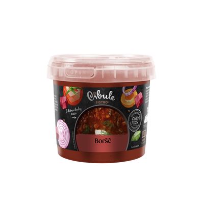 Boršč se dvěma druhy masa chlaz. 330 g