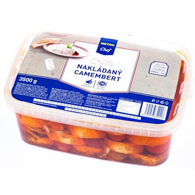 METRO Chef camembert nakládaný (pevný podíl 2,6 kg) chlaz. 3,5 kg