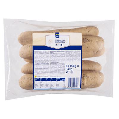 METRO Chef Bagety vícezrnné 6 x 140 g
