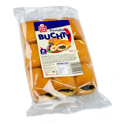 Fine Life Buchty povidlové 40 % náplně 360 g