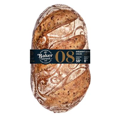 BAKER STREET Chléb kváskový se semínky 750 g