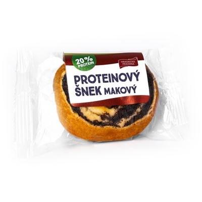 HRADECKÁ PEKÁRNA Šnek makový proteinový 150 g