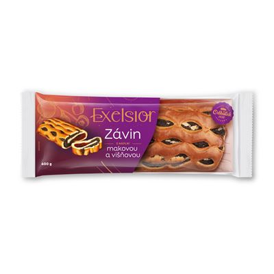 Závin s náplní mák višeň 400 g