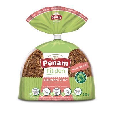 Chléb žitný celozrnný balený krájený 250 g