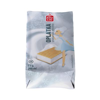 Fine Life Oplatka smetanová zmrzlina mraž. 10 x 200 ml